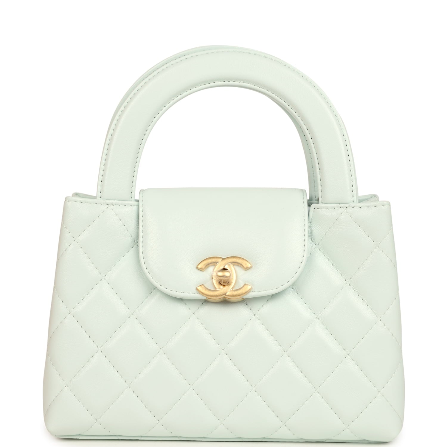 Chanel Small Kelly Shopper New Shiny Lambskin Brushed Gold Hardware