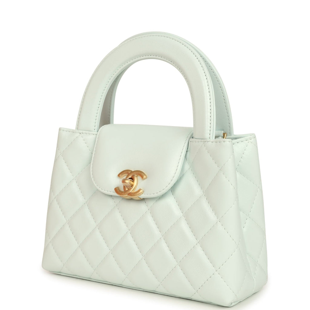 Chanel Small Kelly Shopper New Shiny Lambskin Brushed Gold Hardware