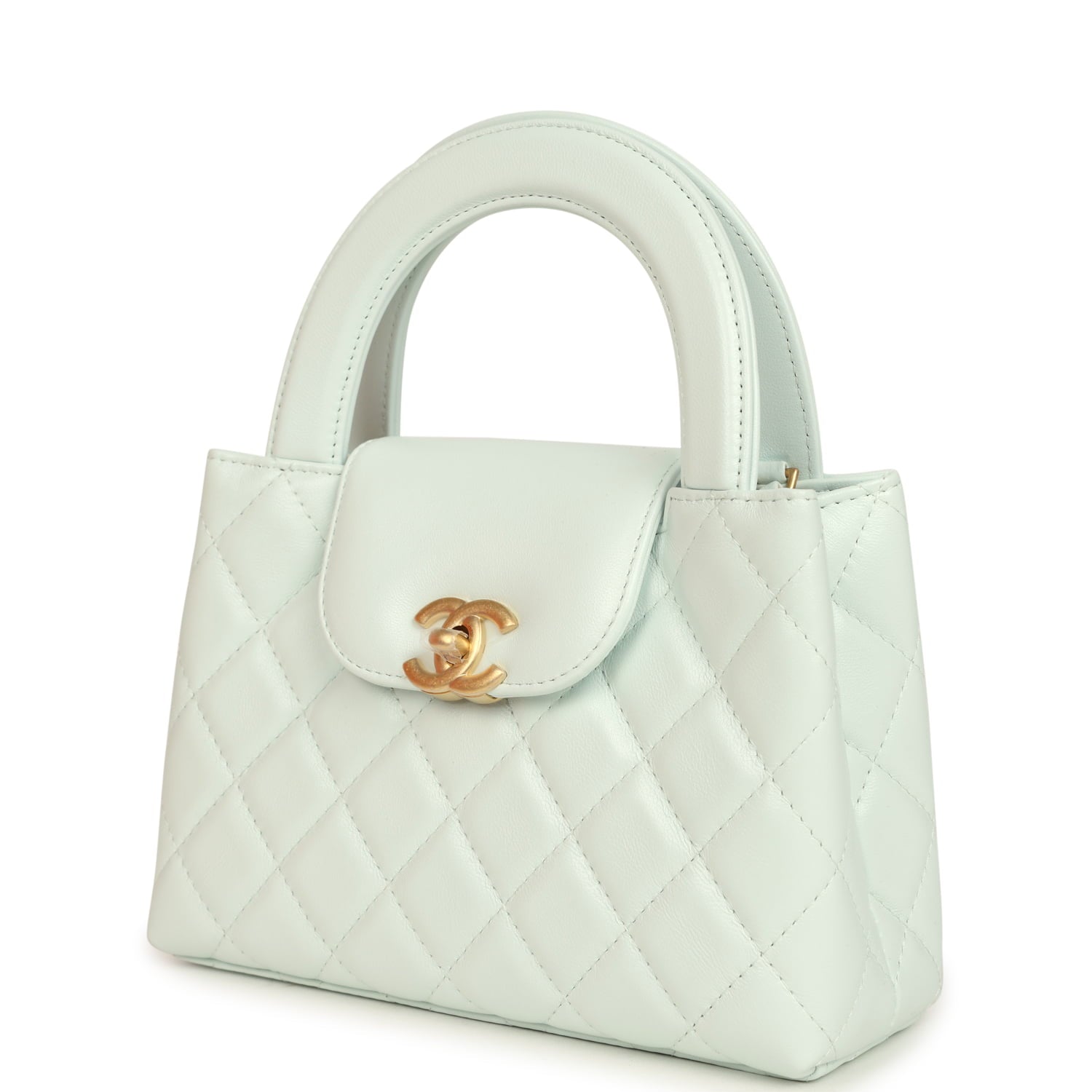 Chanel Small Kelly Shopper New Shiny Lambskin Brushed Gold Hardware