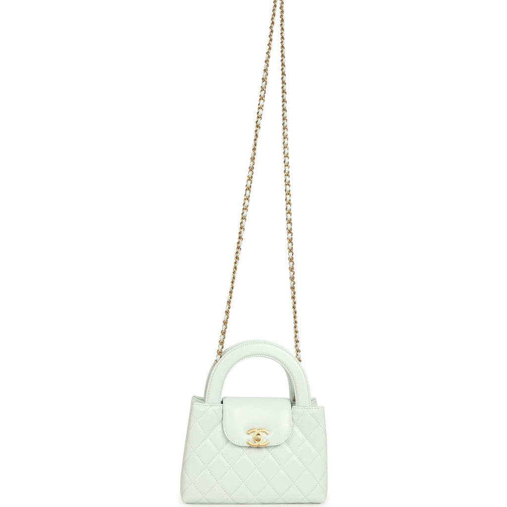 Chanel Small Kelly Shopper New Shiny Lambskin Brushed Gold Hardware