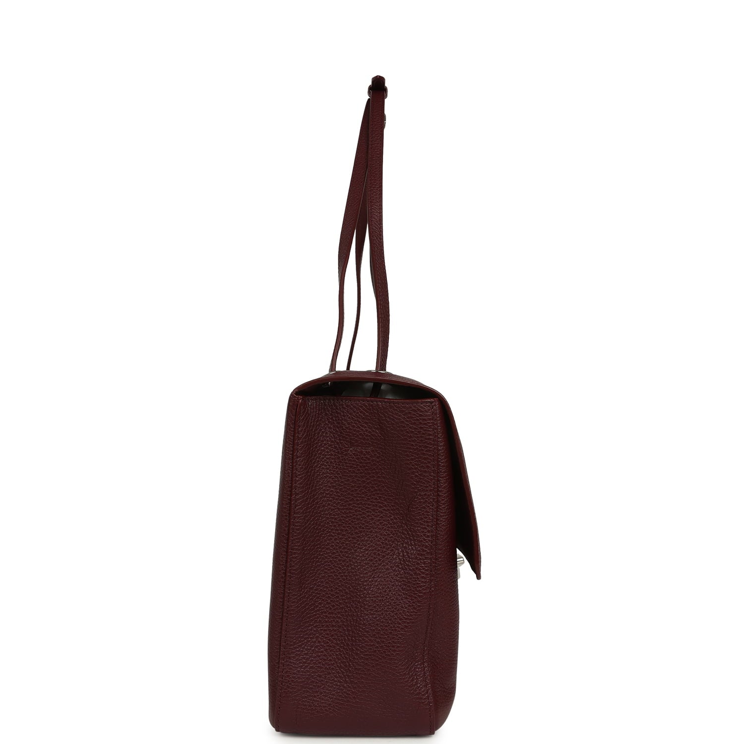 Chanel Maxi "Souplissimo" Large Flap Bag Dark Burgundy Caviar Silver Hardware
