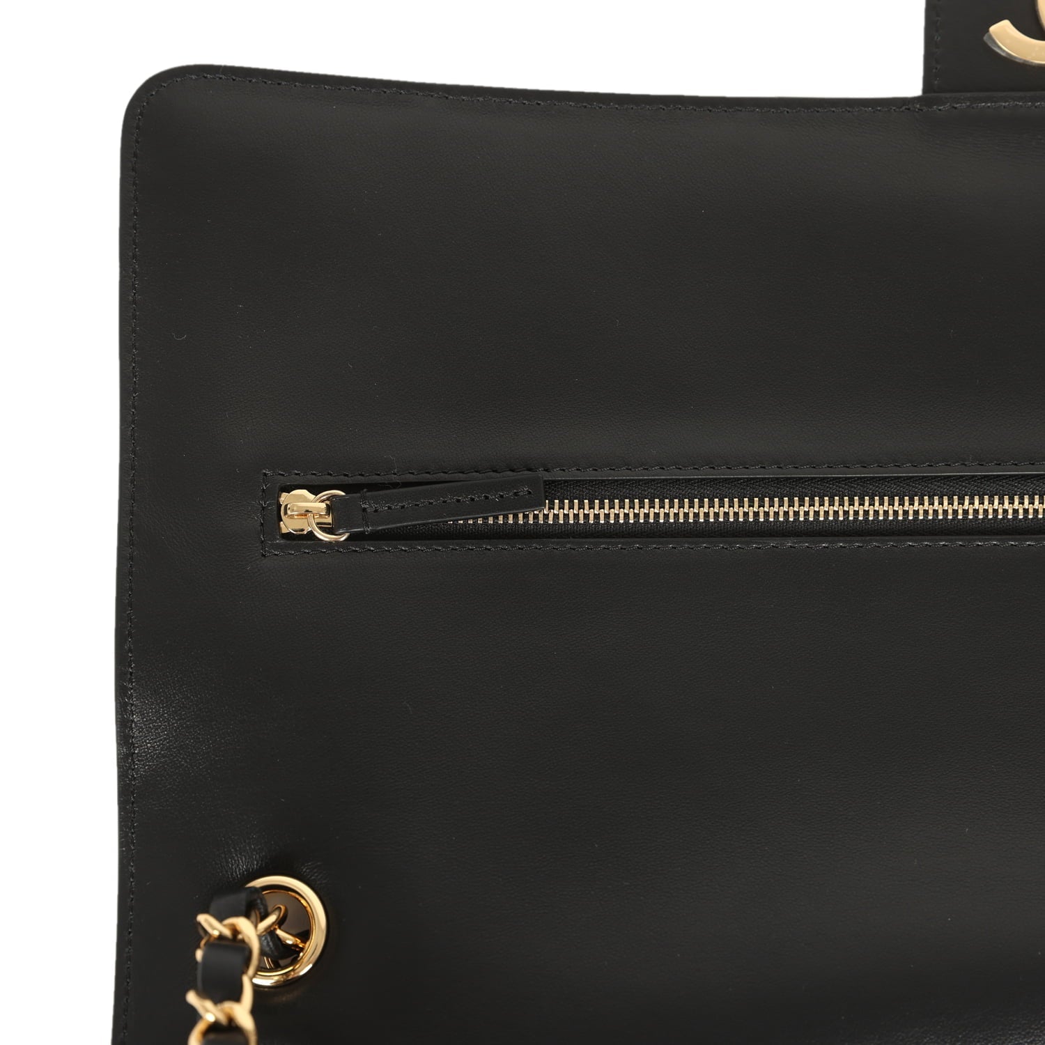 Chanel Maxi "Souplissimo" Large Flap Bag Black Suede Gold Hardware