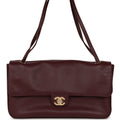 Chanel Maxi "Souplissimo" Small Flap Bag Burgundy Caviar Gold Hardware