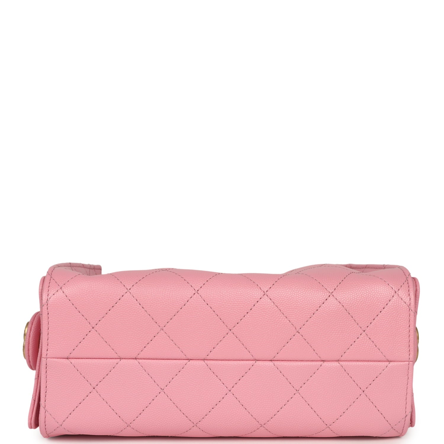 Chanel Mini 25 Hobo Bag Pink Caviar Antique Gold Hardware
