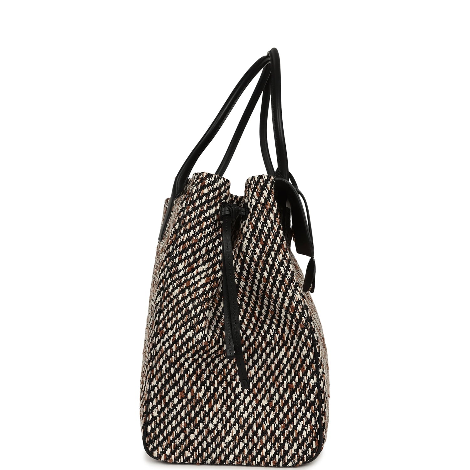 Chanel XXL "Urban Essential" Shopping Tote Black Calfskin and Multi Tweed Gold Hardware