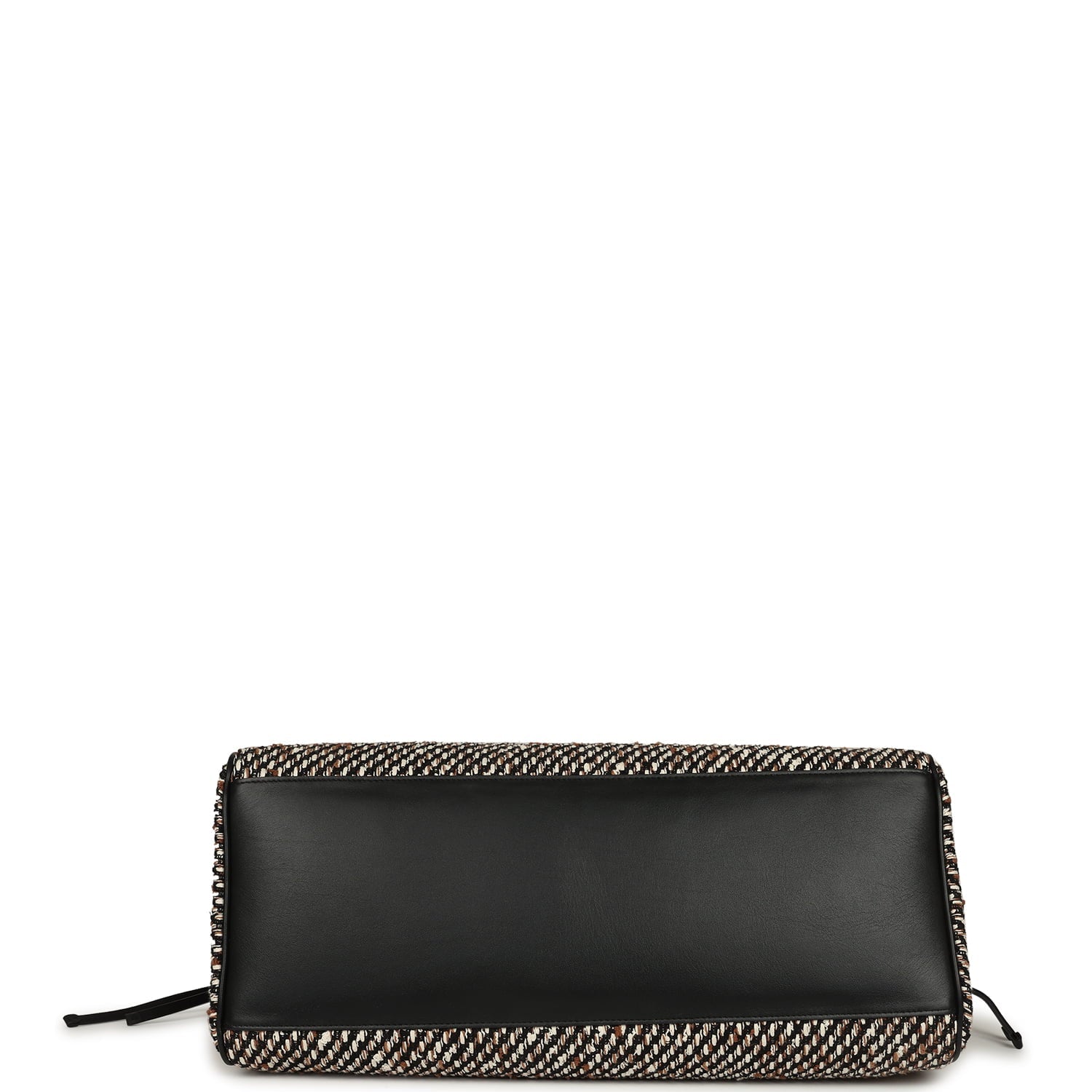 Chanel XXL "Urban Essential" Shopping Tote Black Calfskin and Multi Tweed Gold Hardware