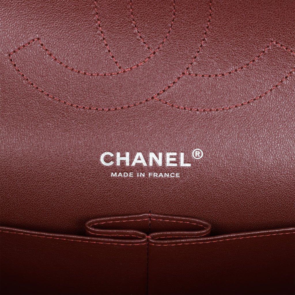Chanel Jumbo Classic Double Flap Bag Black Caviar Silver Hardware