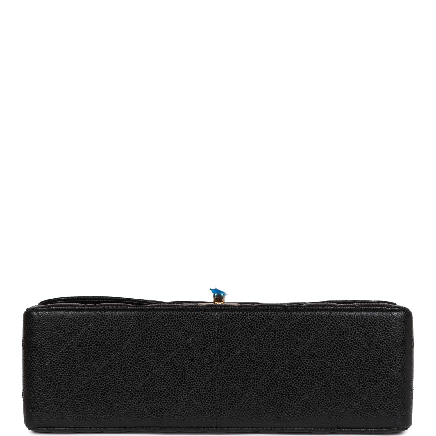 Chanel Jumbo Classic Double Flap Bag Black Caviar Gold Hardware