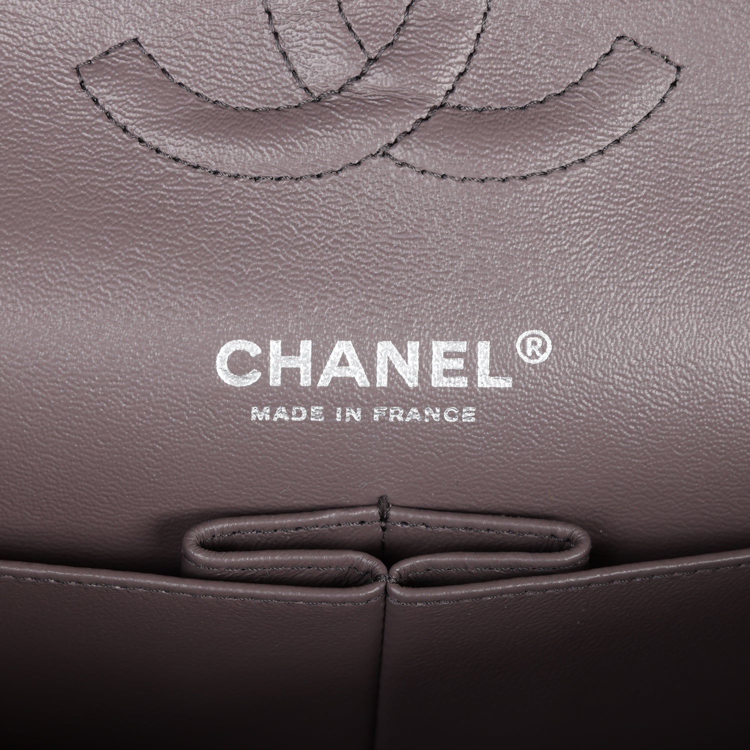 Pre-owned Chanel Medium Classic Double Flap Bag Iridescent Purple Mermaid Goatskin Rainbow Hardware