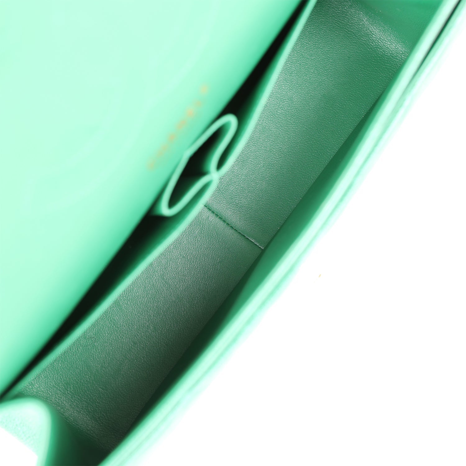 Pre-owned Chanel Jumbo Classic Double Flap Bag Emerald Green Caviar Light Gold Hardware