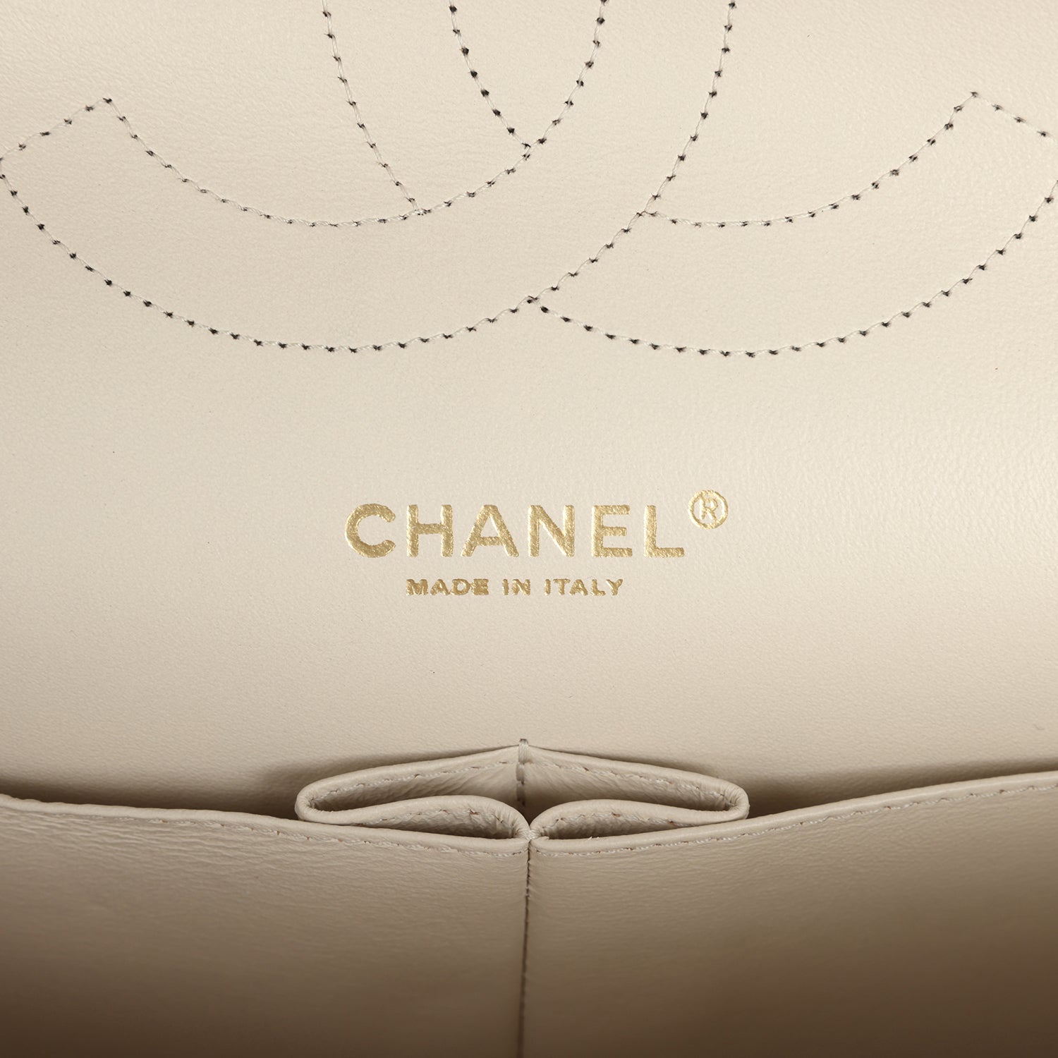 Chanel Jumbo Classic Double Flap Bag Cream Caviar Gold Hardware