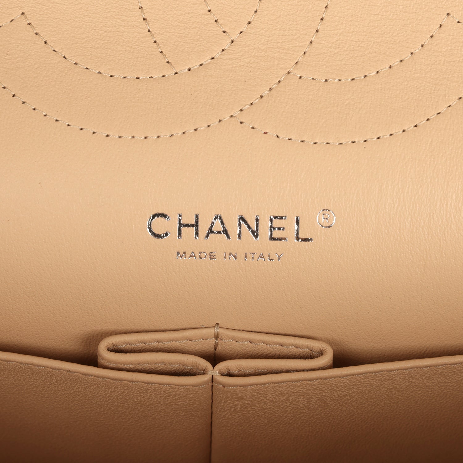 Chanel Jumbo Classic Double Flap Bag Light Beige Caviar Silver Hardware