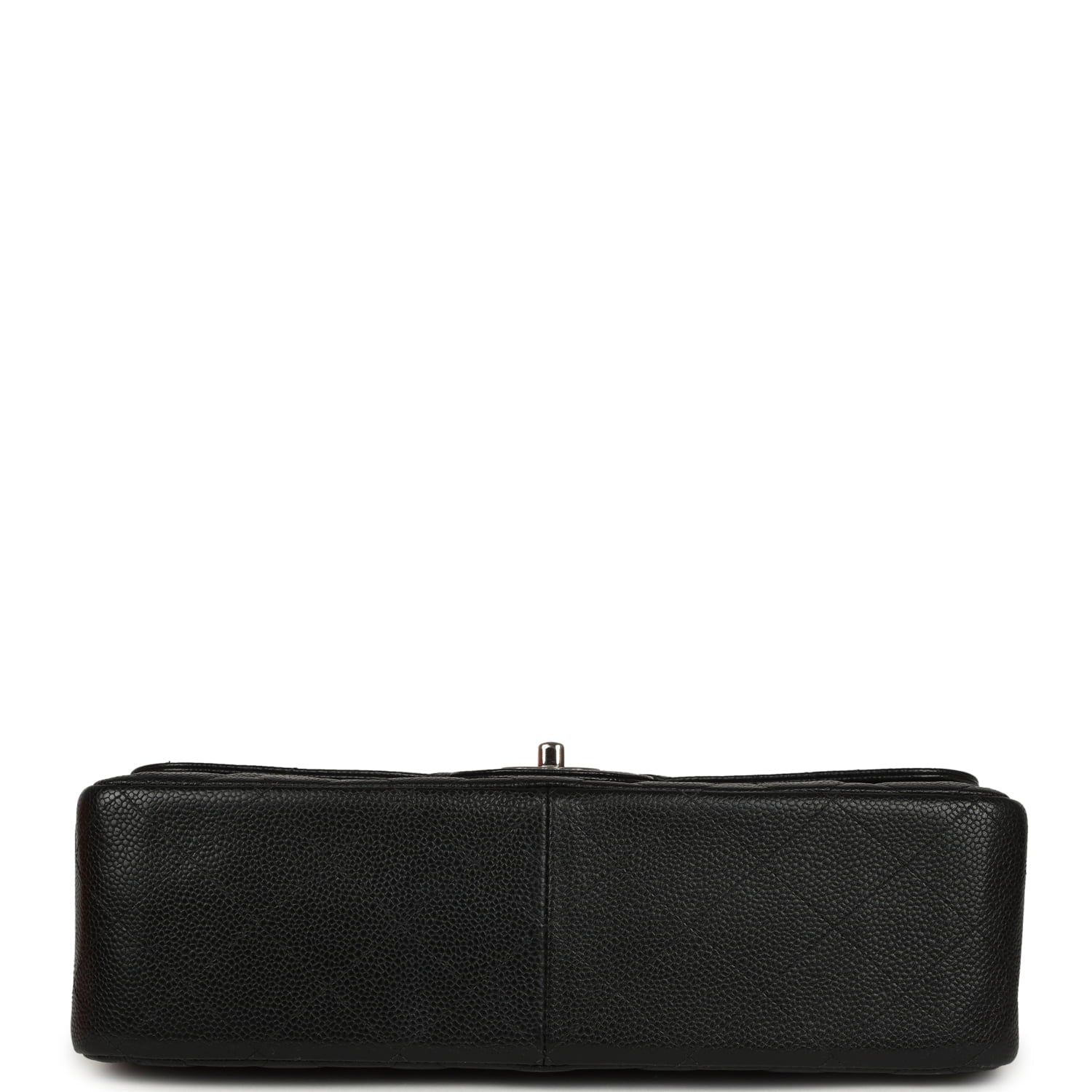 Chanel Jumbo Classic Double Flap Bag Black Caviar Silver Hardware