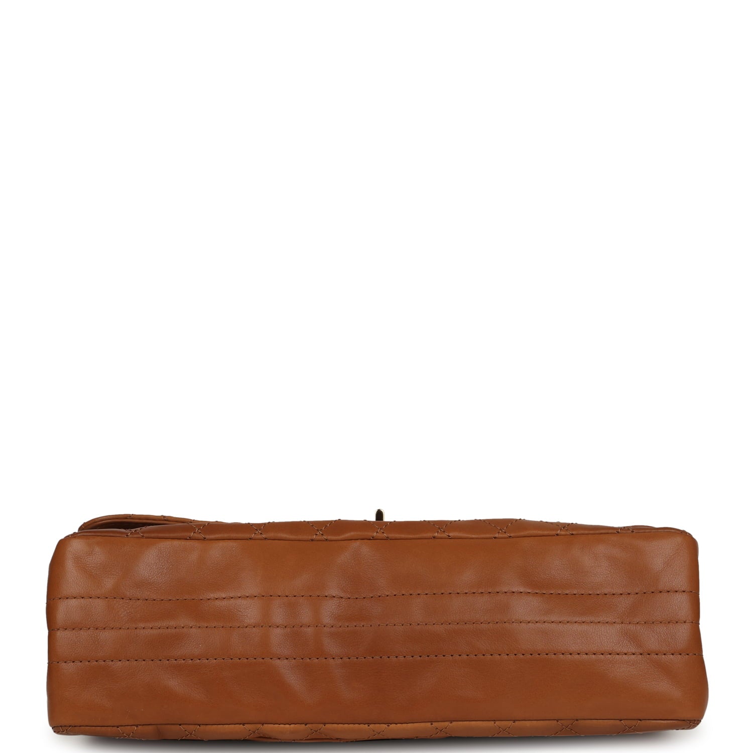 Chanel Maxi "Crush" Reissue 225 2.55 Double Flap Bag Camel Patinated Calfskin Gold Hardware