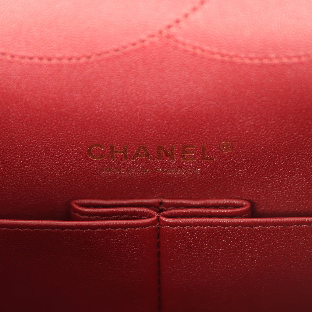 Chanel Maxi "Crush" Reissue 225 2.55 Double Flap Bag Black Lambskin Gold Hardware