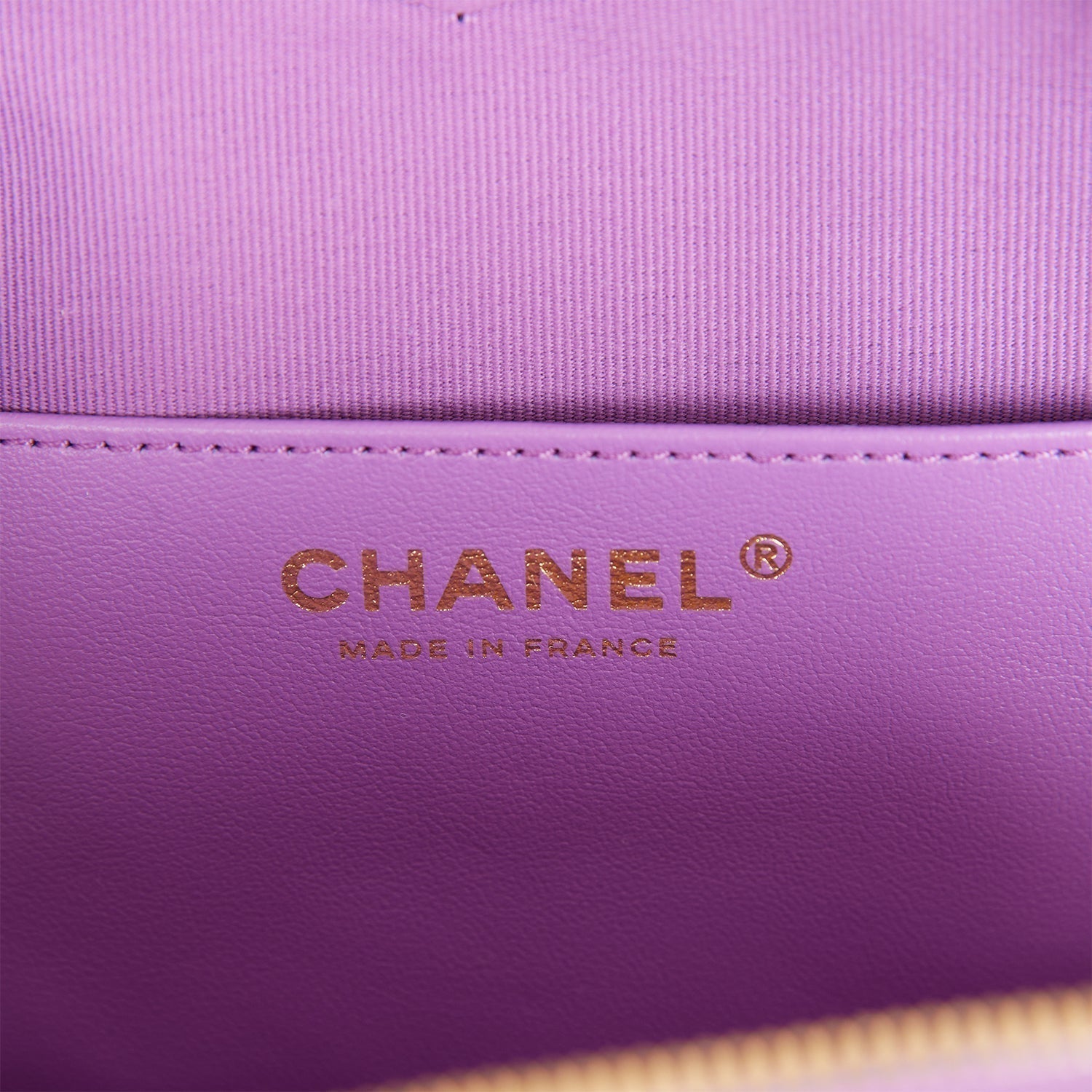 Chanel CC In Love Large Heart Bag Purple Lambskin Light Gold Hardware