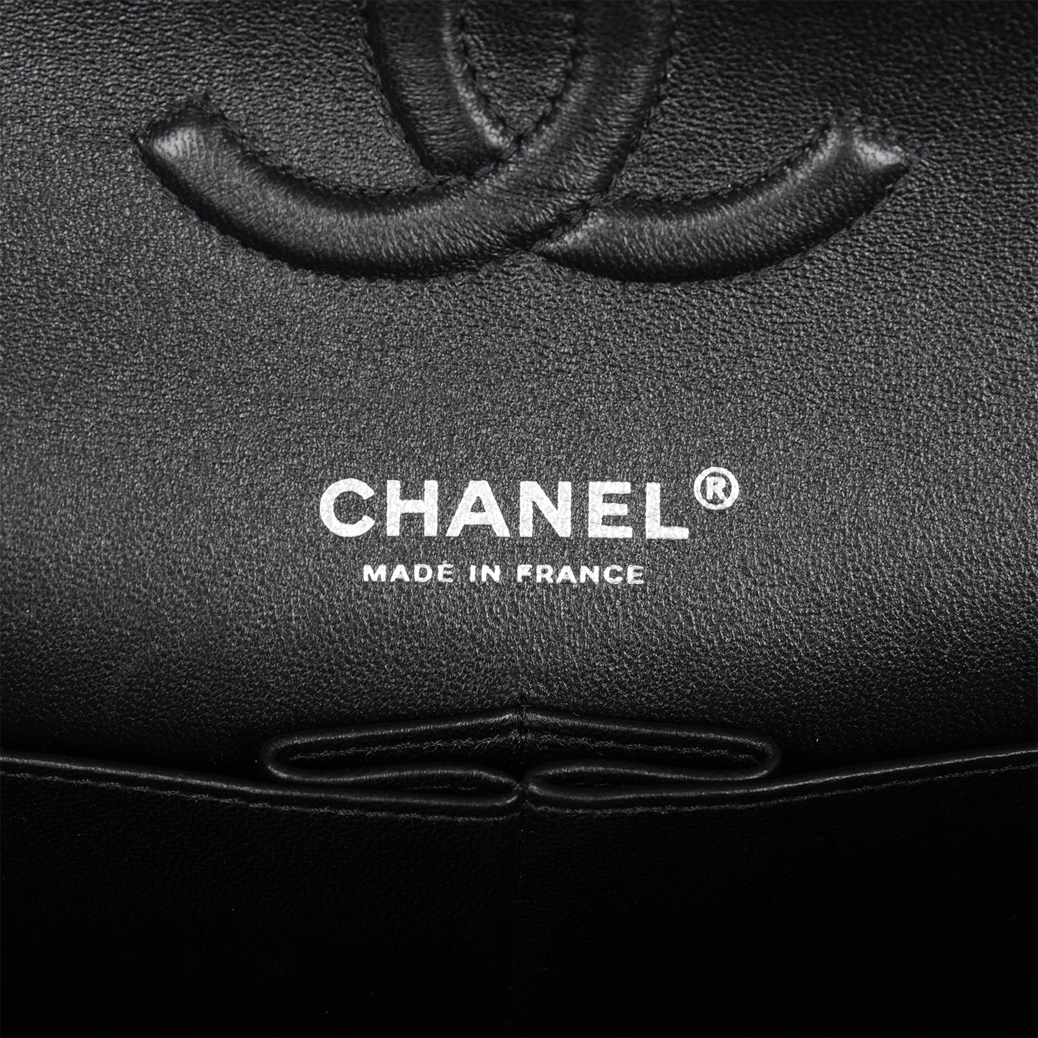 Pre-owned Chanel Medium Classic Double Flap Bag Black Velvet Ruthenium Hardware