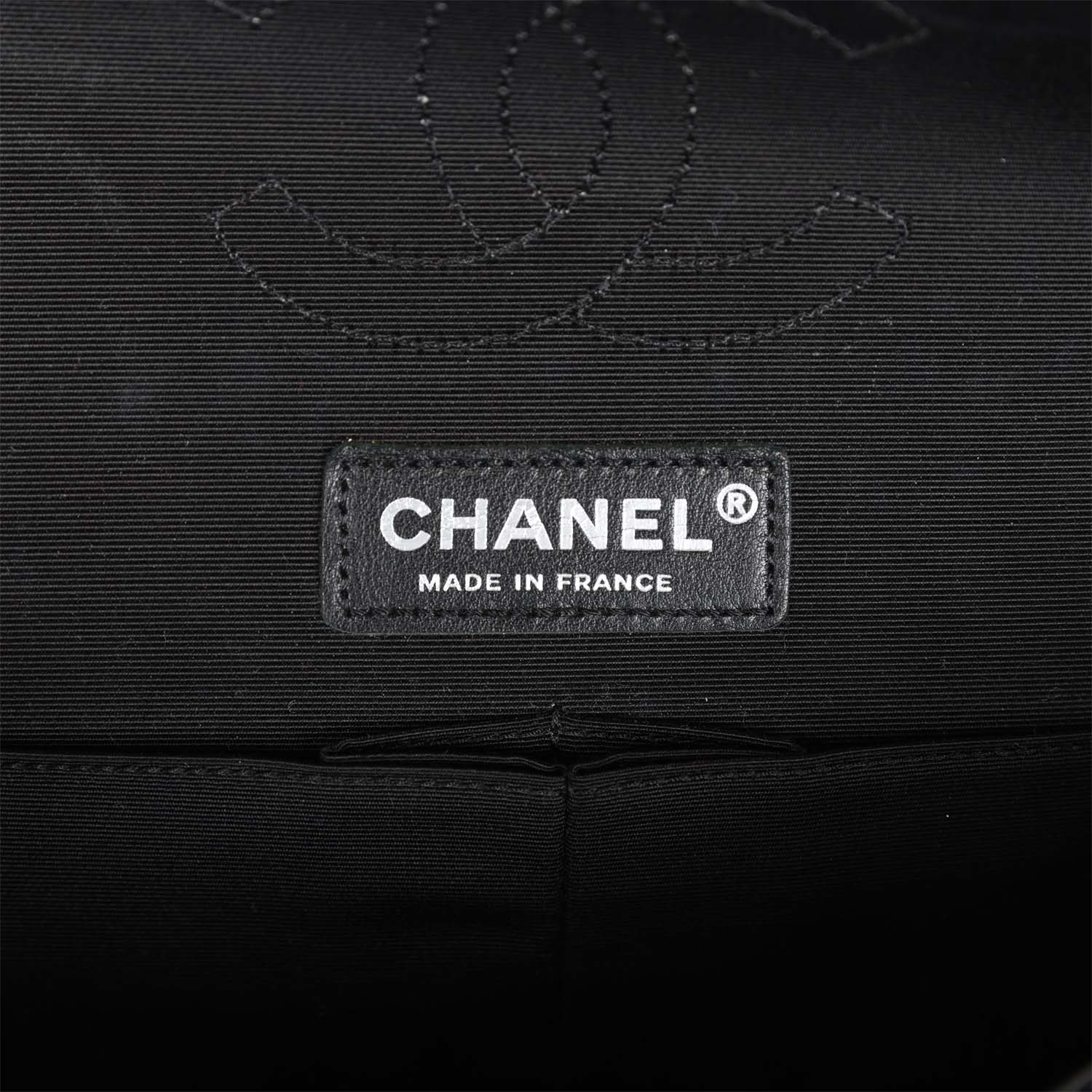 Pre-owned Chanel Medium Classic Double Flap Multicolor Tweed Silver Hardware