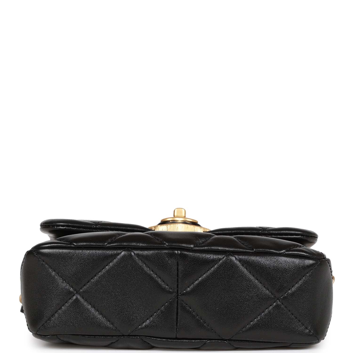 Chanel Heart Mini Flap Bag Black Lambskin Antique Gold Hardware