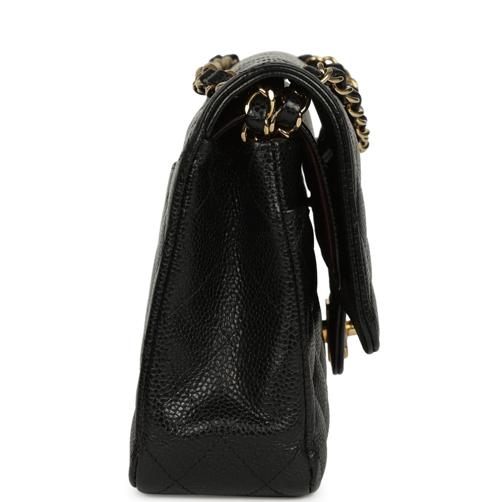 Chanel Medium Classic Double Flap Black Caviar Gold Hardware