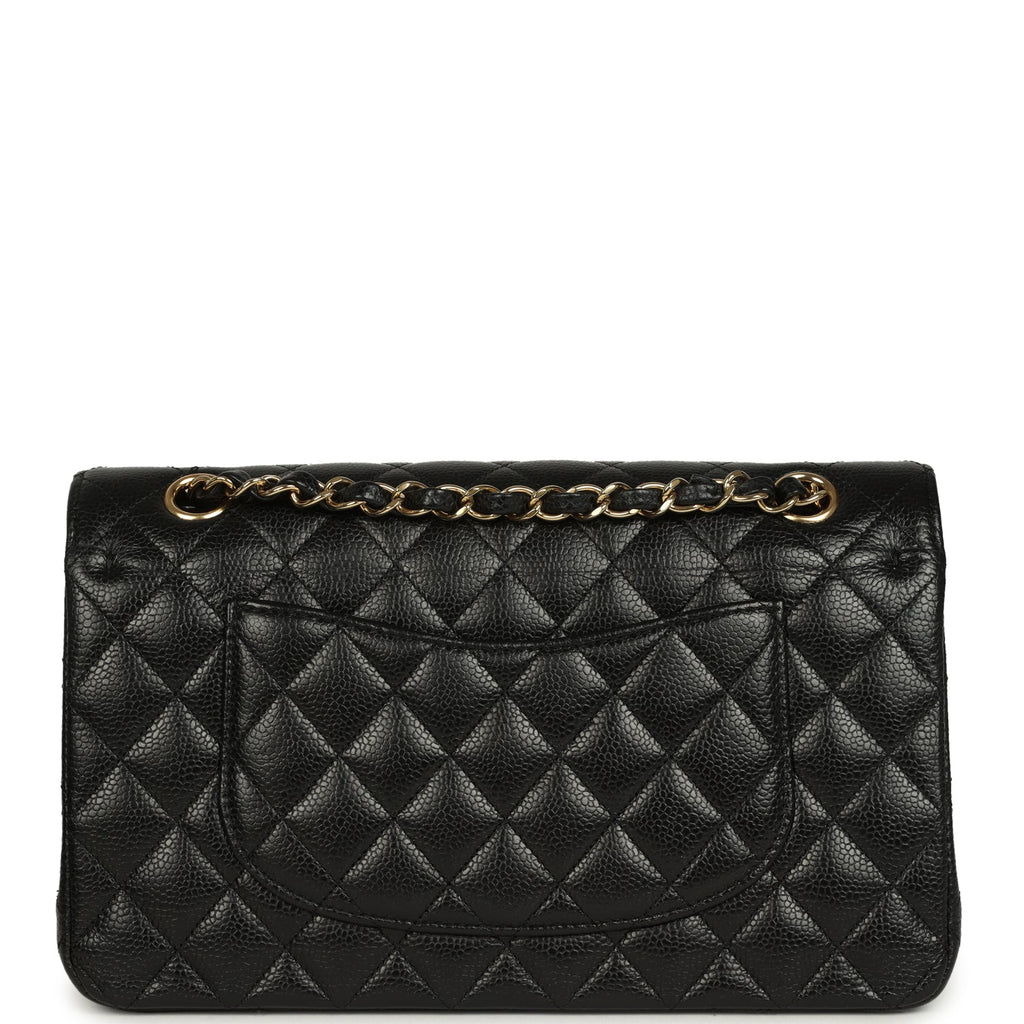 Chanel Medium Classic Double Flap Black Caviar Gold Hardware