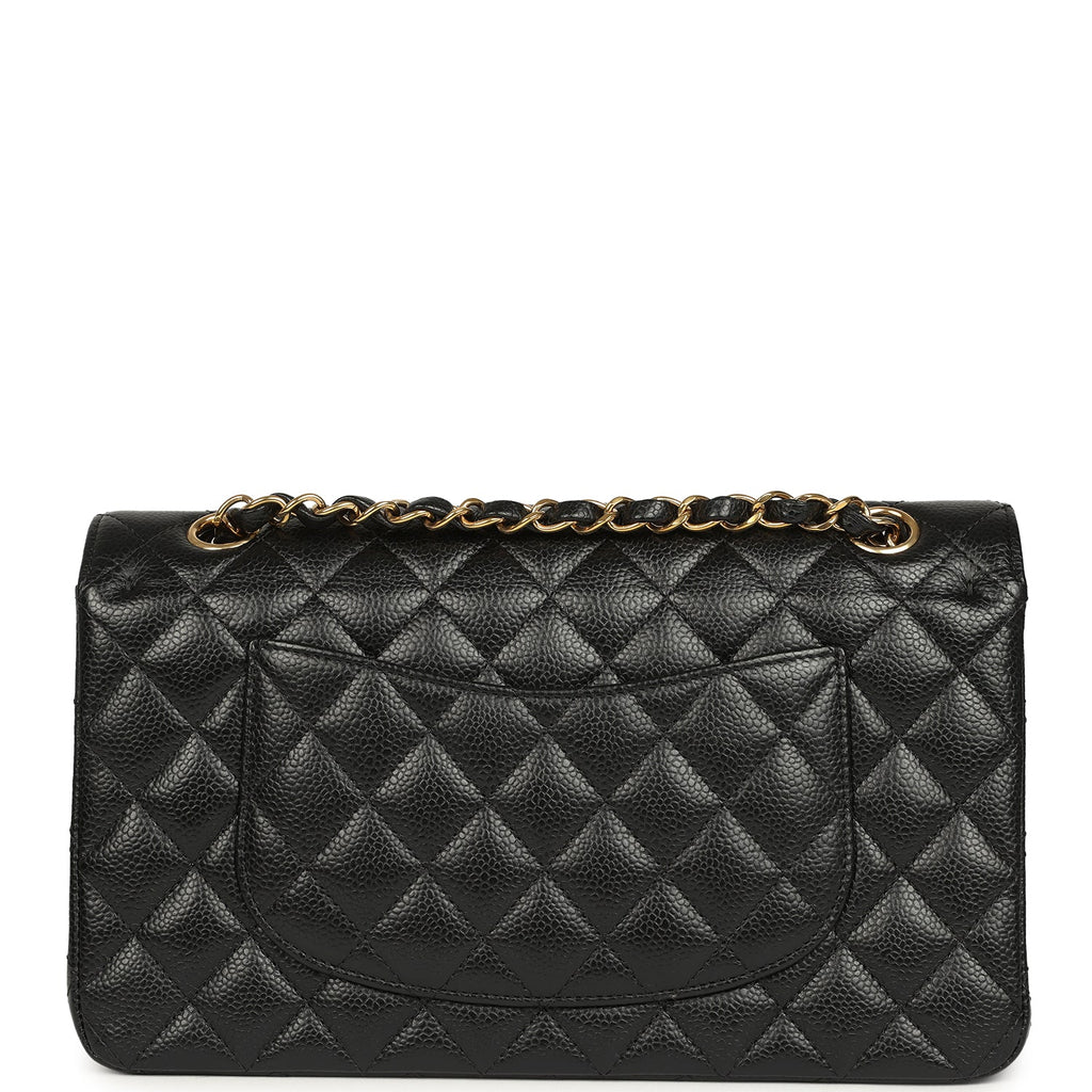 Chanel Medium Classic Double Flap Black Caviar Gold Hardware