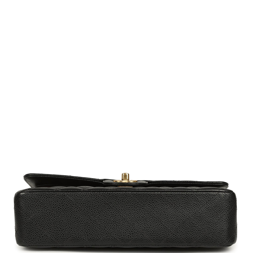 Chanel Medium Classic Double Flap Black Caviar Gold Hardware