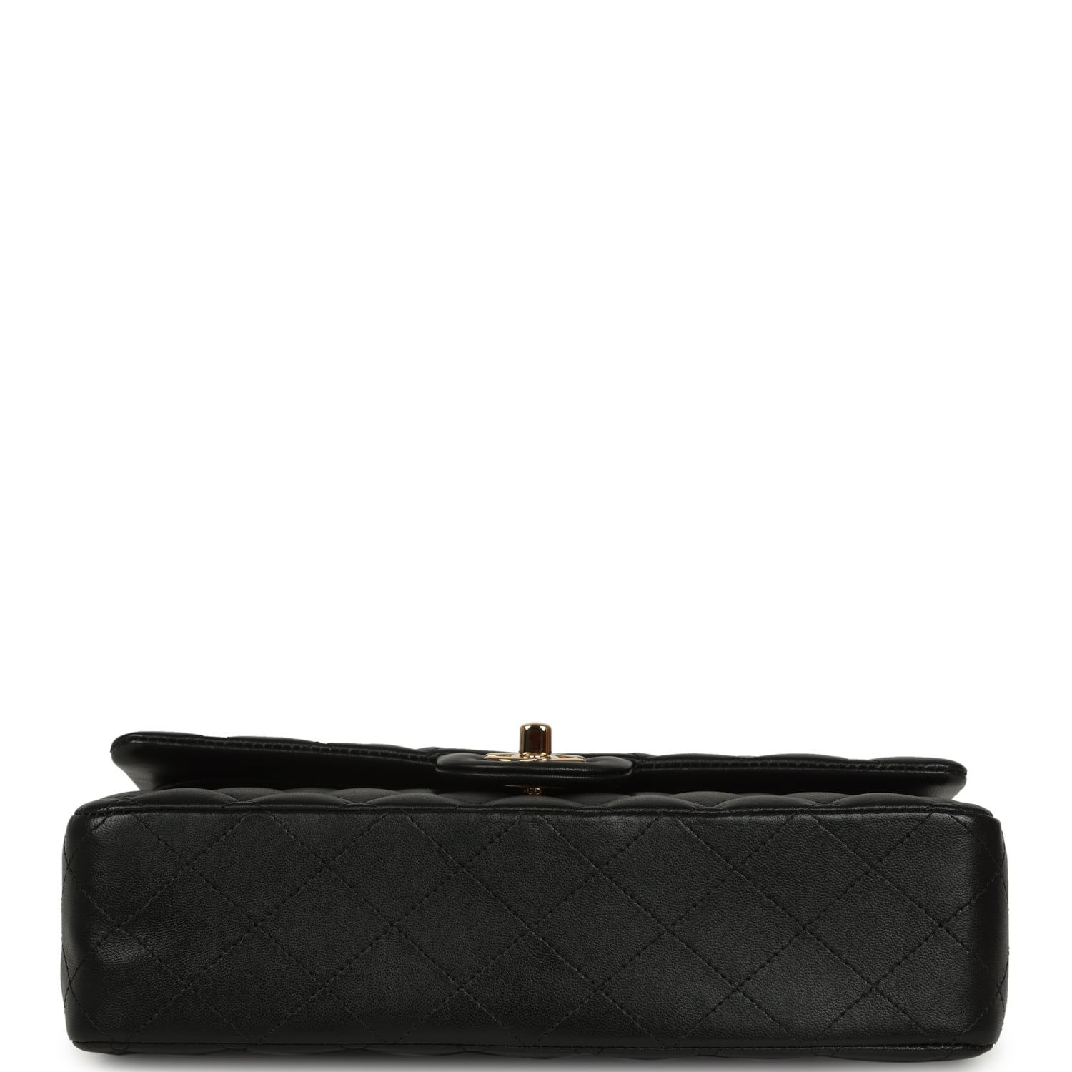Chanel Medium Classic Double Flap Bag Black Lambskin Gold Hardware