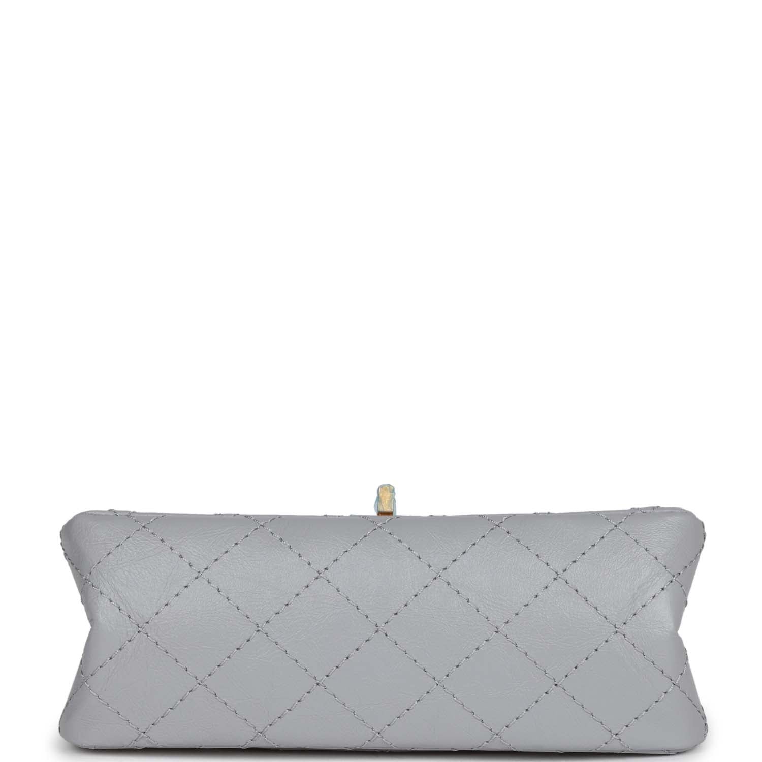 Chanel Mini Reissue 224 2.55 Flap Grey Aged Calfskin Antique Gold Hardware