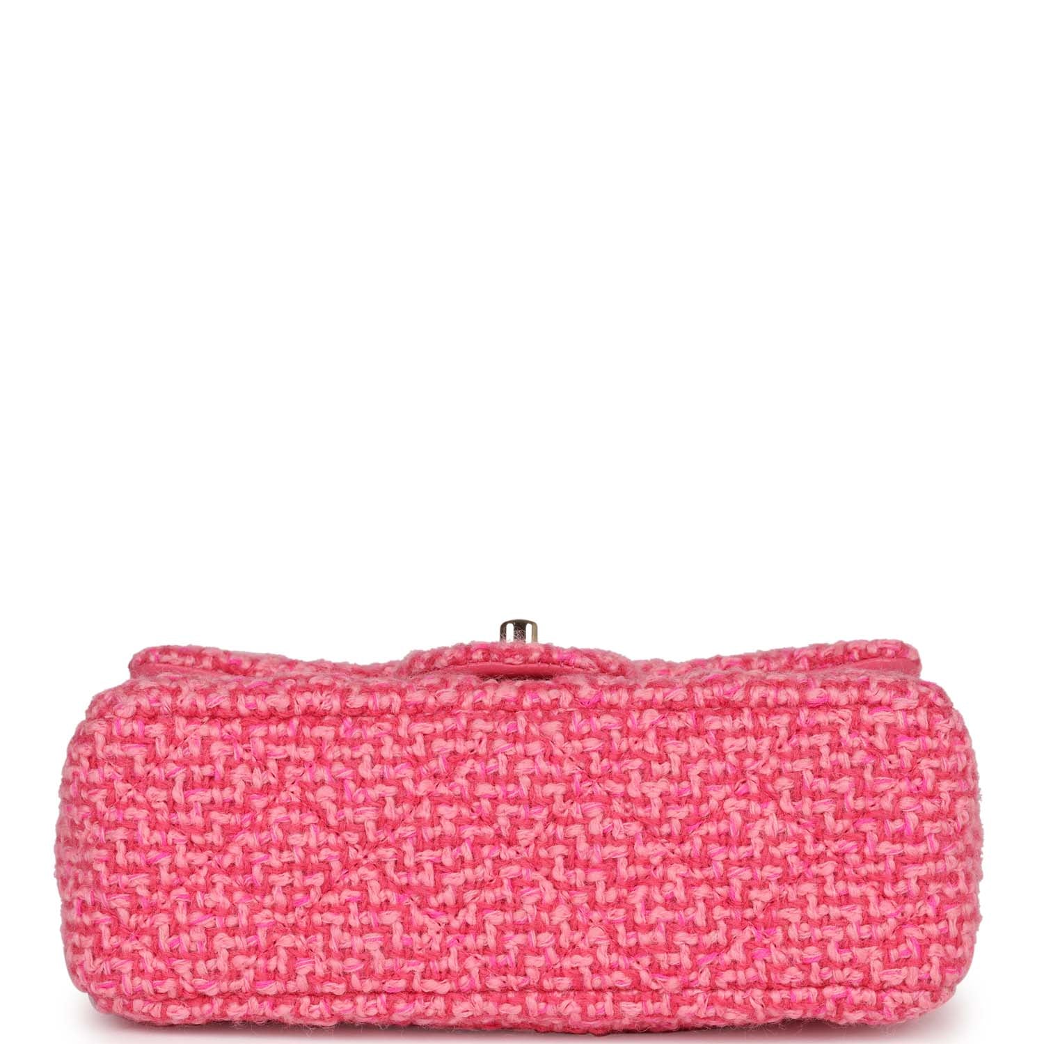Chanel Mini Classic Rectangular Flap Bag Pink Tweed Gold Hardware