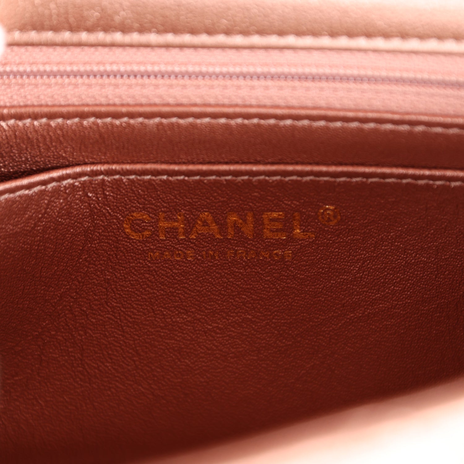 Pre-owned Chanel Mini Reissue 224 2.55 Flap Rose Gold Calfskin Rose Gold Hardware