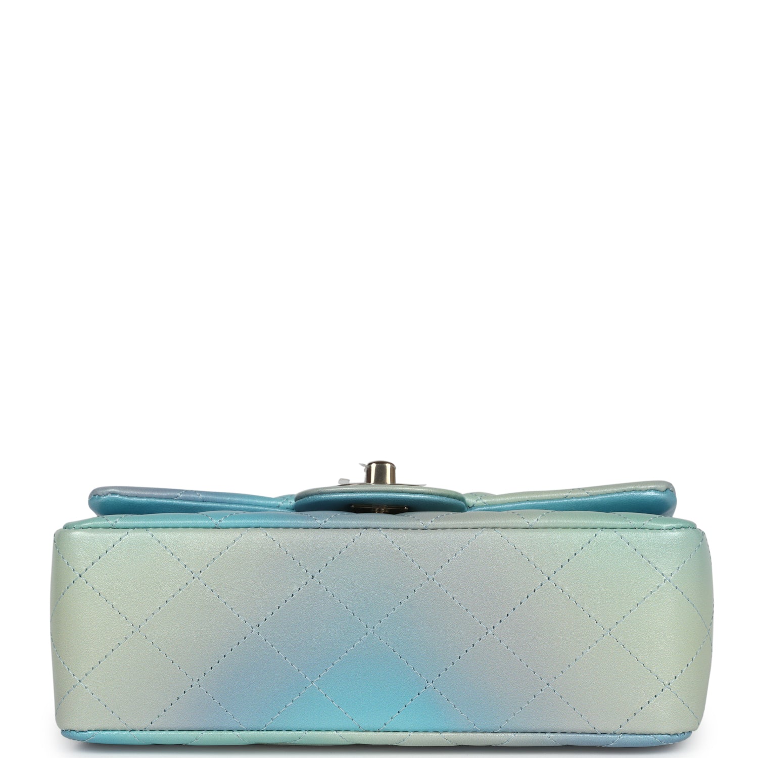 Chanel Mini Rectangular Flap Bag Iridescent Ombre Lambskin Light Gold Hardware