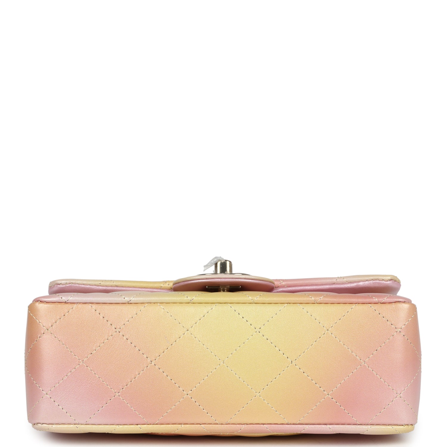 Chanel Mini Rectangular Flap Bag Iridescent Ombre Lambskin Light Gold Hardware