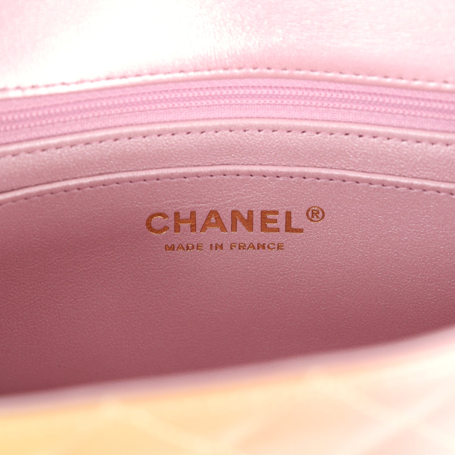 Chanel Mini Rectangular Flap Bag Iridescent Ombre Lambskin Light Gold Hardware