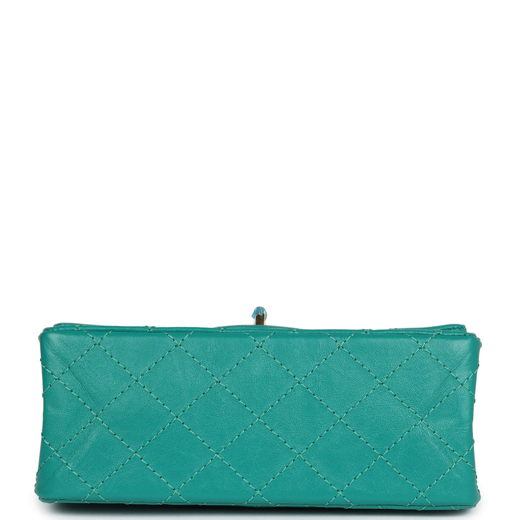 Chanel Mini Reissue 224 2.55 Flap Green Aged Calfskin Antique Gold Hardware