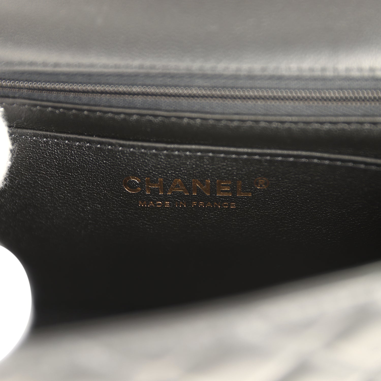 Chanel Mini Classic Rectangular Flap Bag Black Lambskin Light Gold Hardware