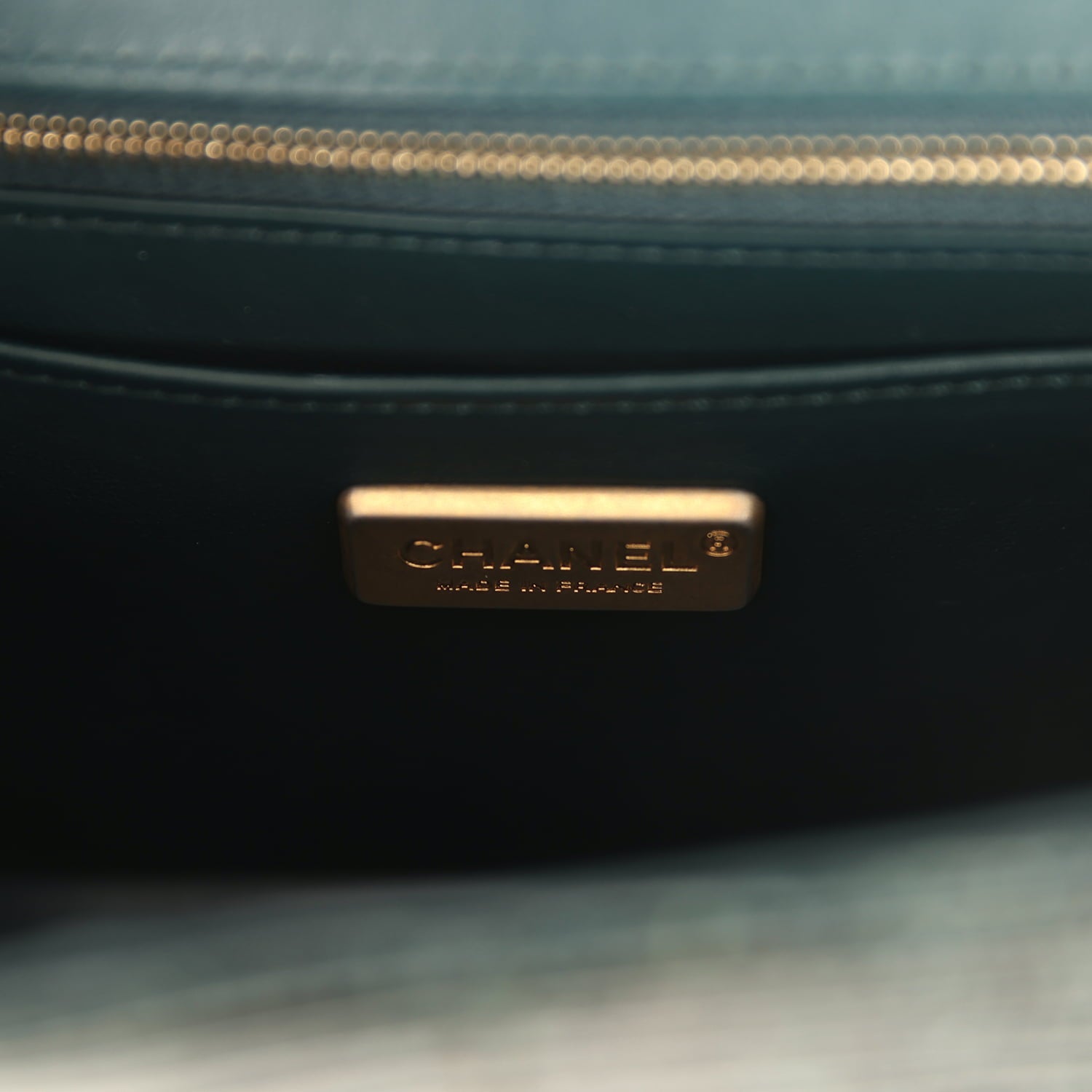 Chanel Mini Rectangular Flap Bag Green Shiny Lizard Brushed Gold Hardware