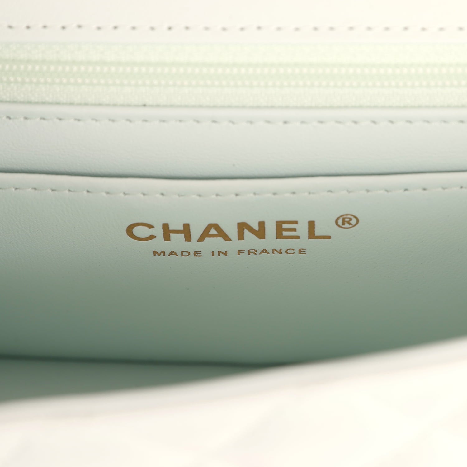 Chanel Mini Classic Rectangular Flap Bag New Lambskin Light Gold Hardware
