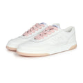 Chanel CC Low Top Sneakers White and Pink Calfskin 41 EU