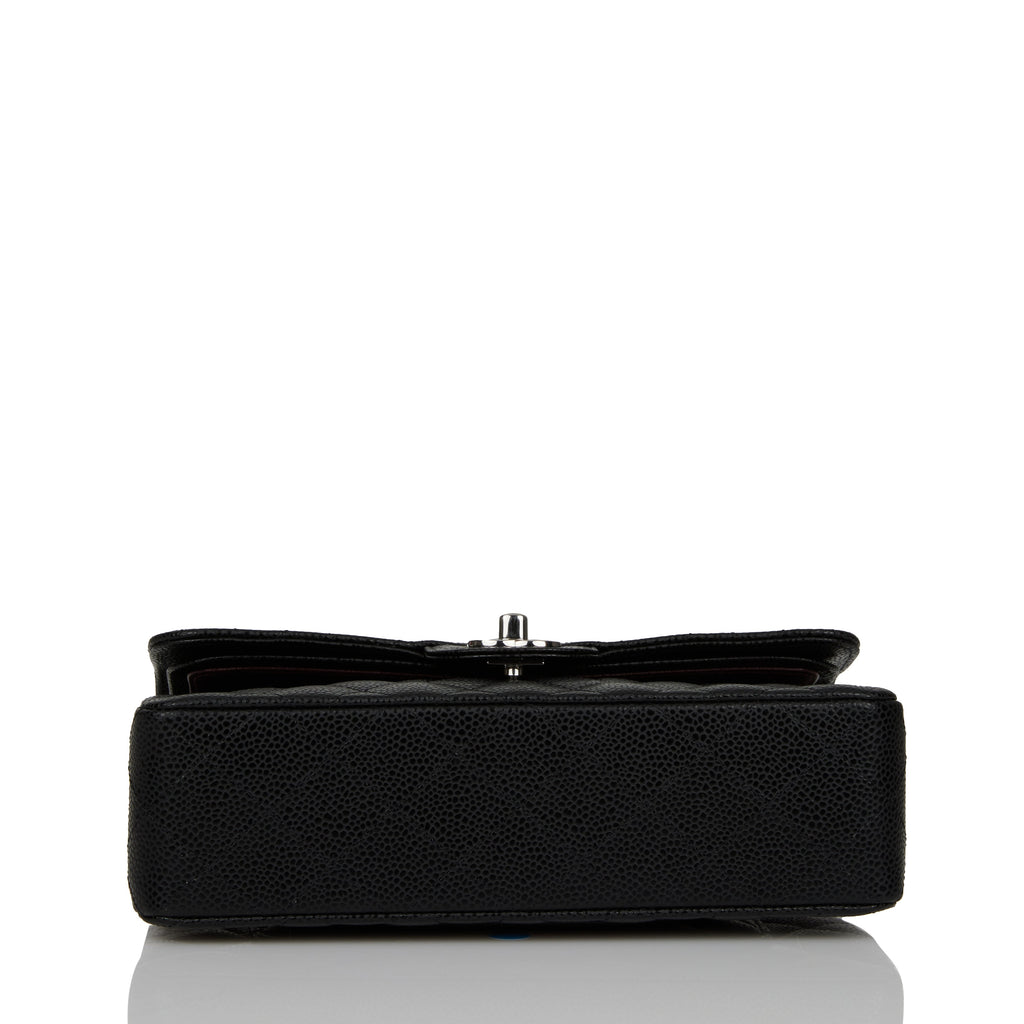 Chanel bag Small Classic Double Flap Black Caviar Silver Hardware