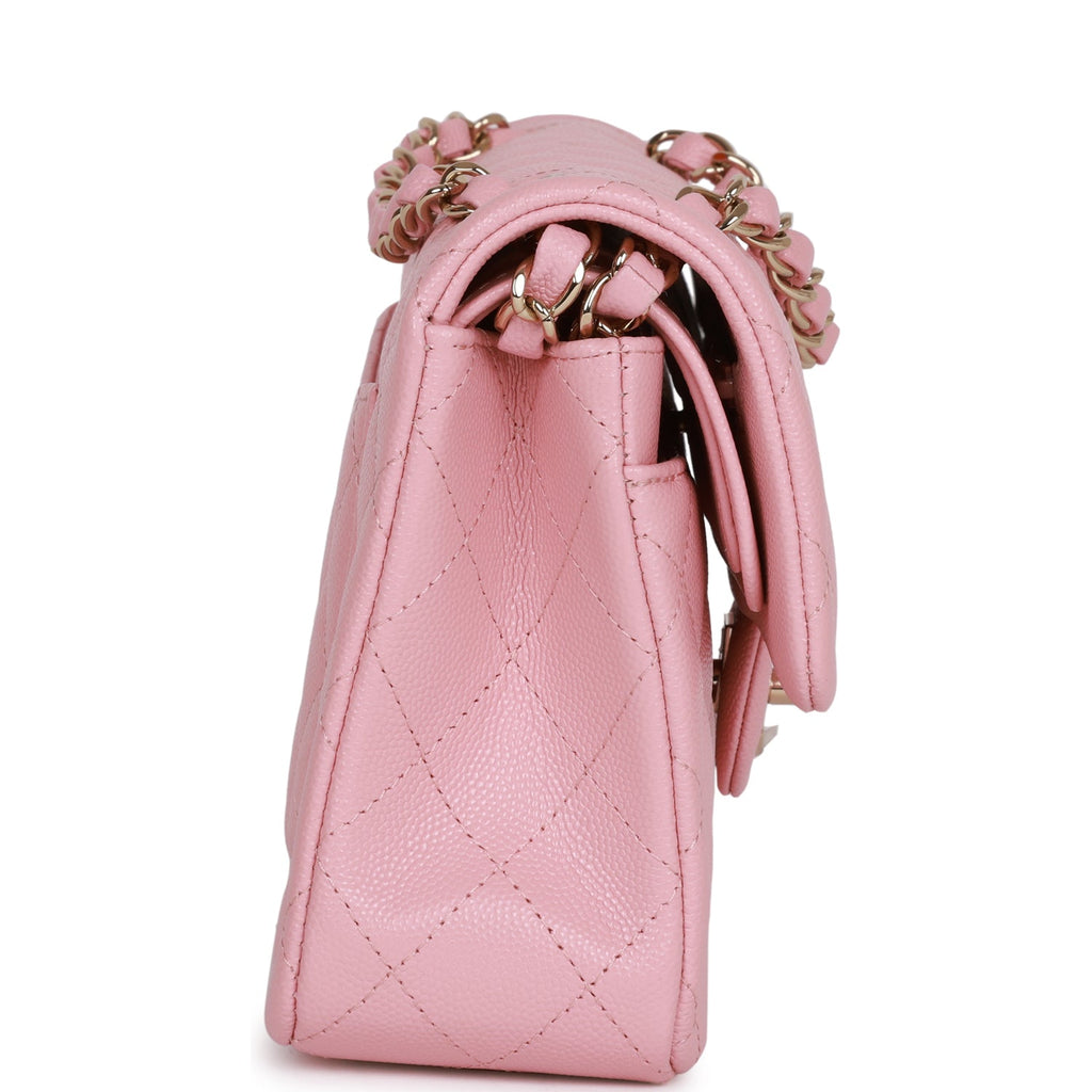 Chanel bag Small Classic Double Flap Bag Pink Caviar Light Gold Hardware