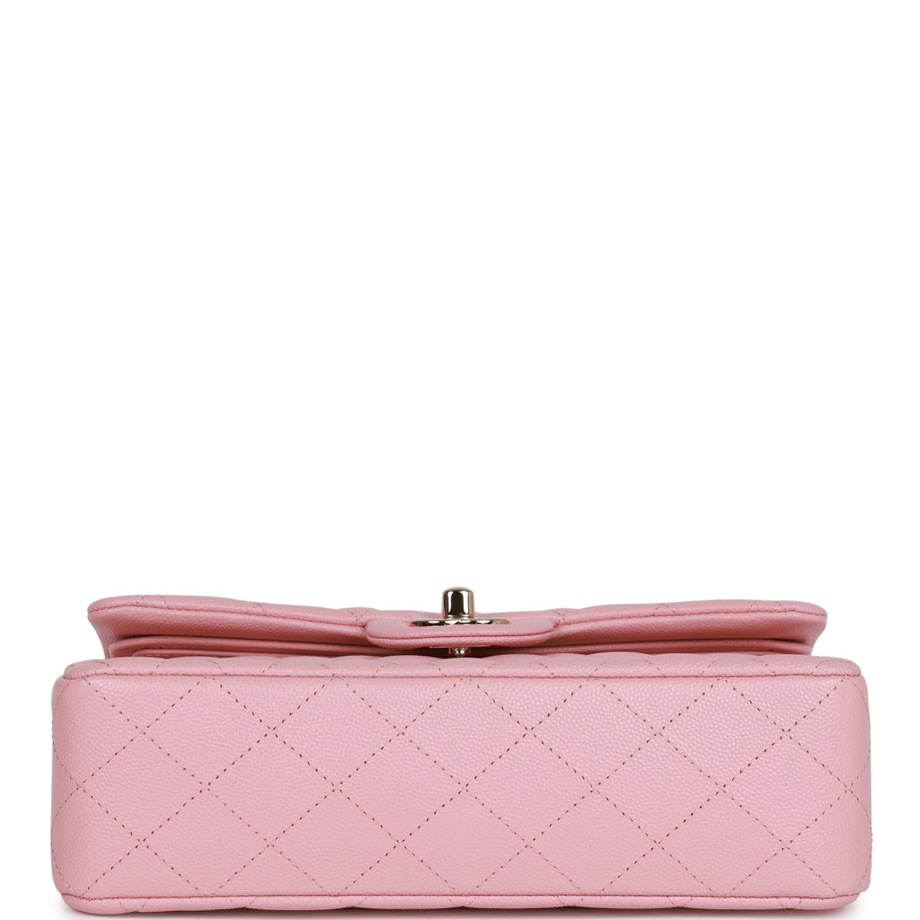Chanel bag Small Classic Double Flap Bag Pink Caviar Light Gold Hardware
