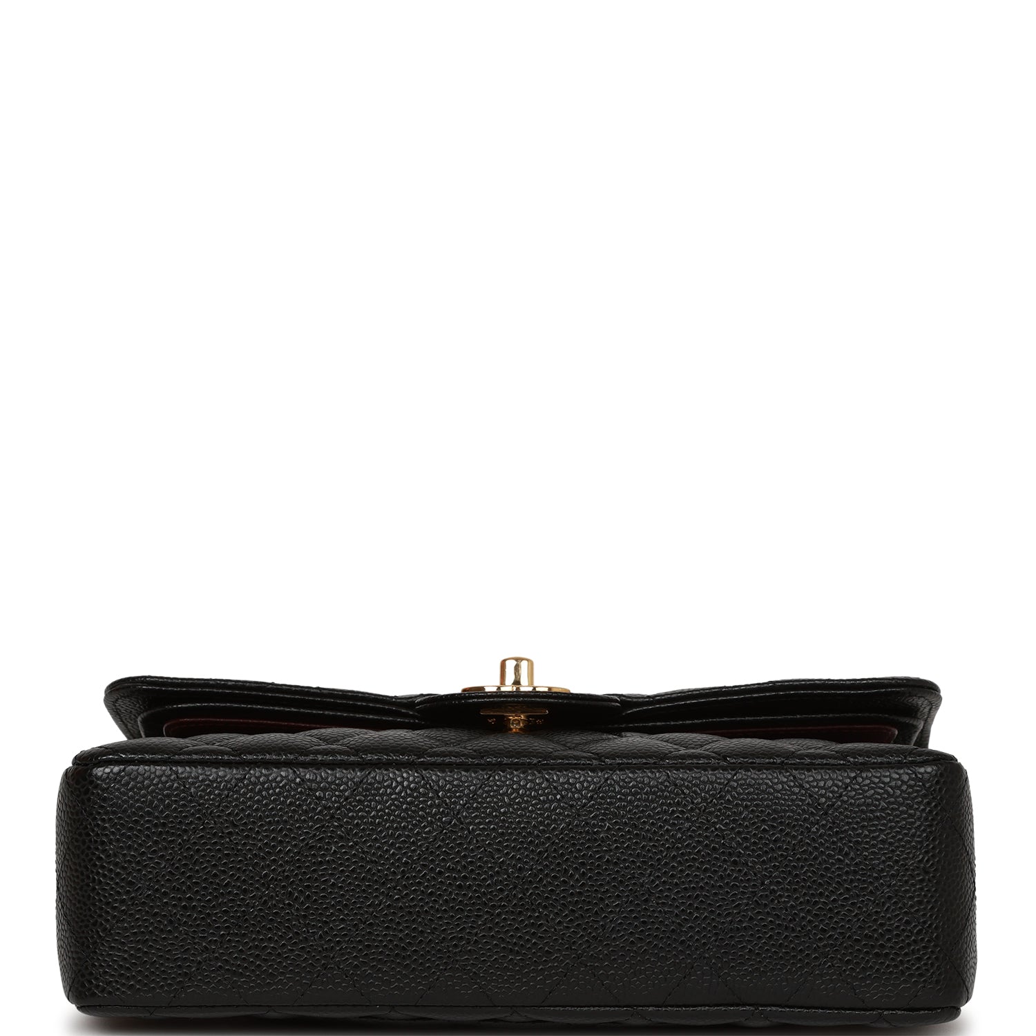 Pre-owned Chanel Small Classic Double Flap Bag Black Caviar Gold Hardware