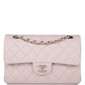 Chanel bag Small Classic Double Flap Bag Light Purple Lambskin Silver Hardware