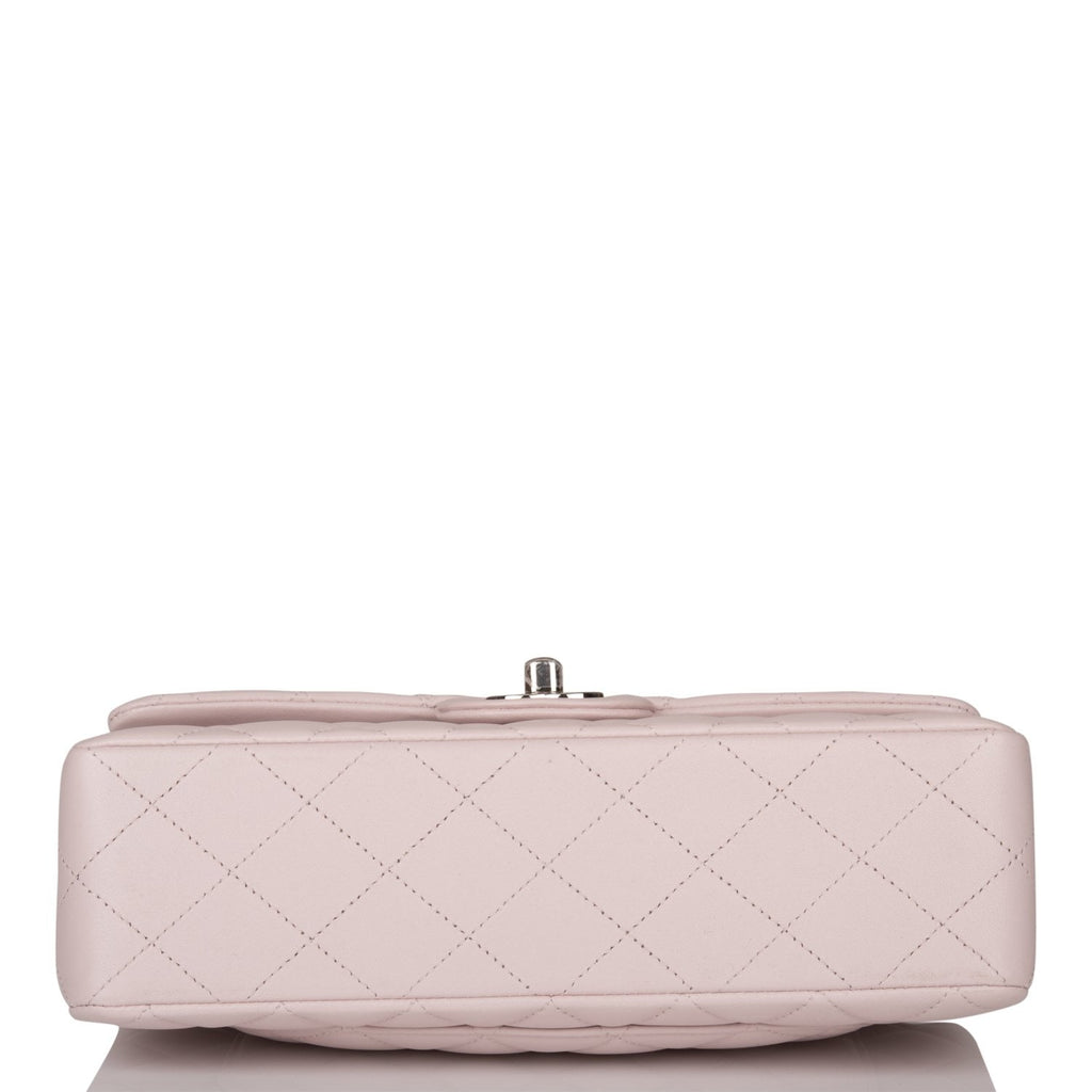 Chanel bag Small Classic Double Flap Bag Light Purple Lambskin Silver Hardware