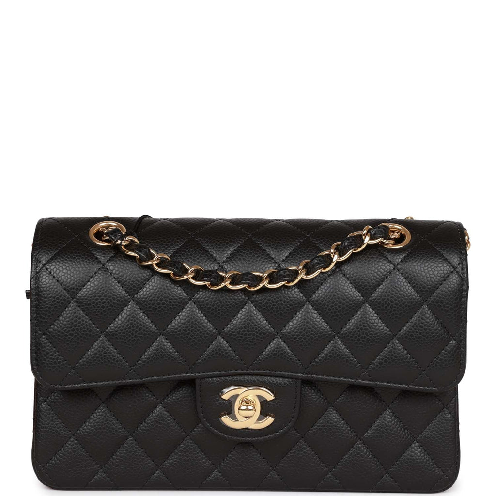 Chanel bag Small Classic Double Flap Black Caviar Gold Hardware