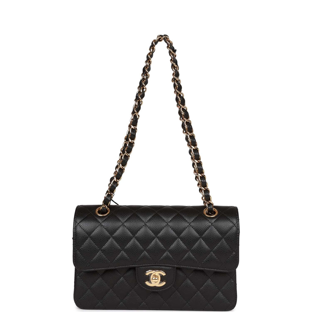 Chanel bag Small Classic Double Flap Black Caviar Gold Hardware
