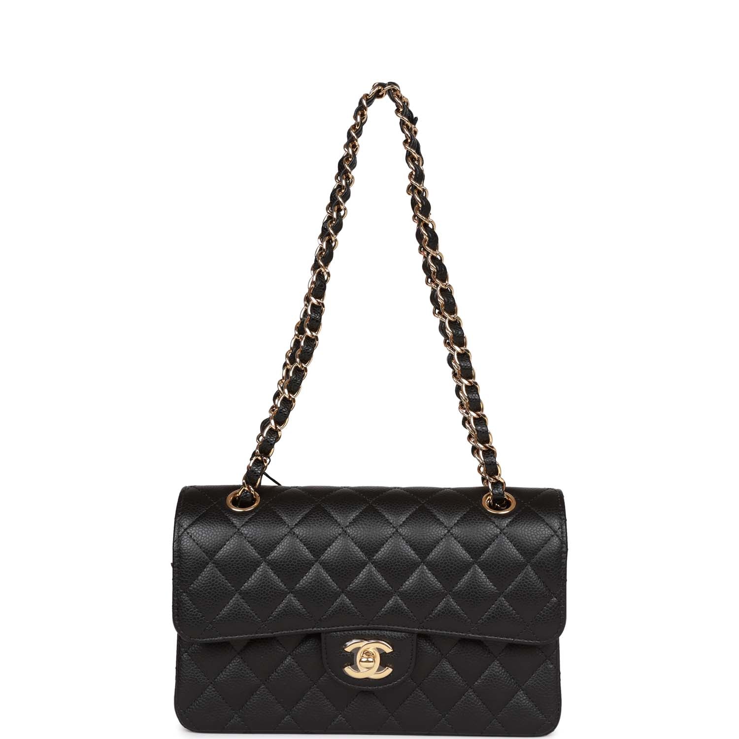 Chanel bag Small Classic Double Flap Black Caviar Gold Hardware