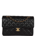 Chanel bag Small Classic Double Flap Black Caviar Gold Hardware