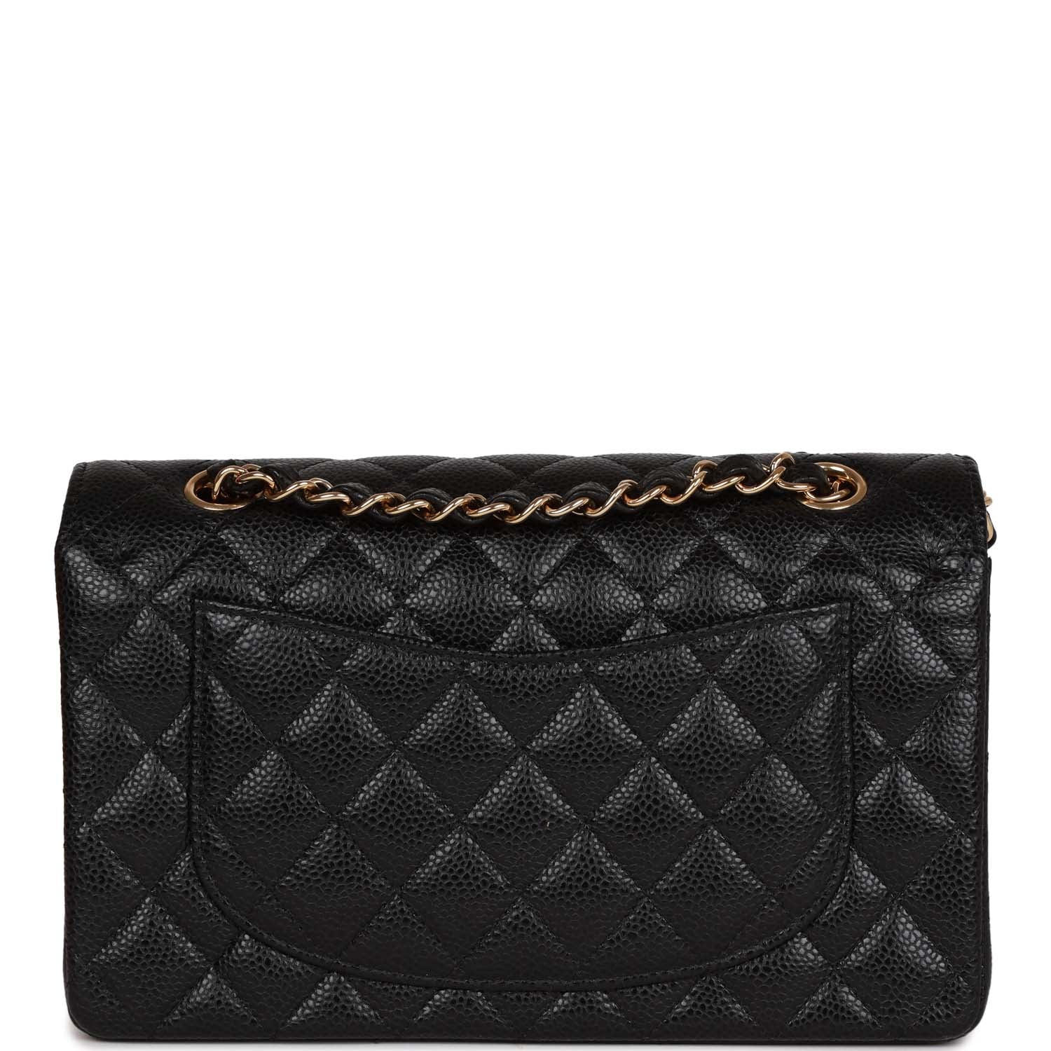 Chanel bag Small Classic Double Flap Black Caviar Gold Hardware